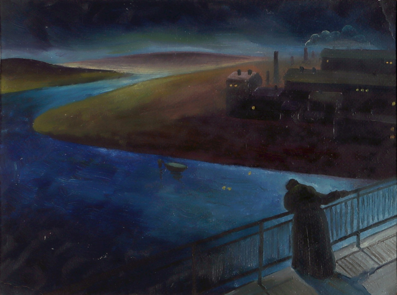 Kurt Teubner, Frau auf der Brücke