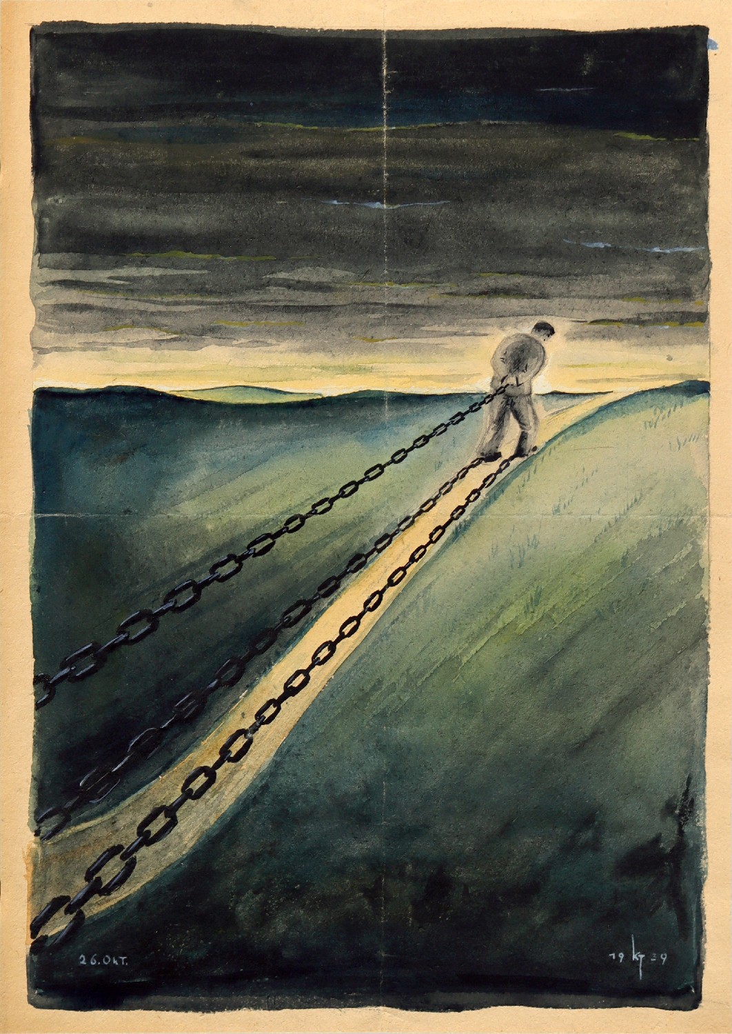 Kurt Teubner, Mann in Ketten