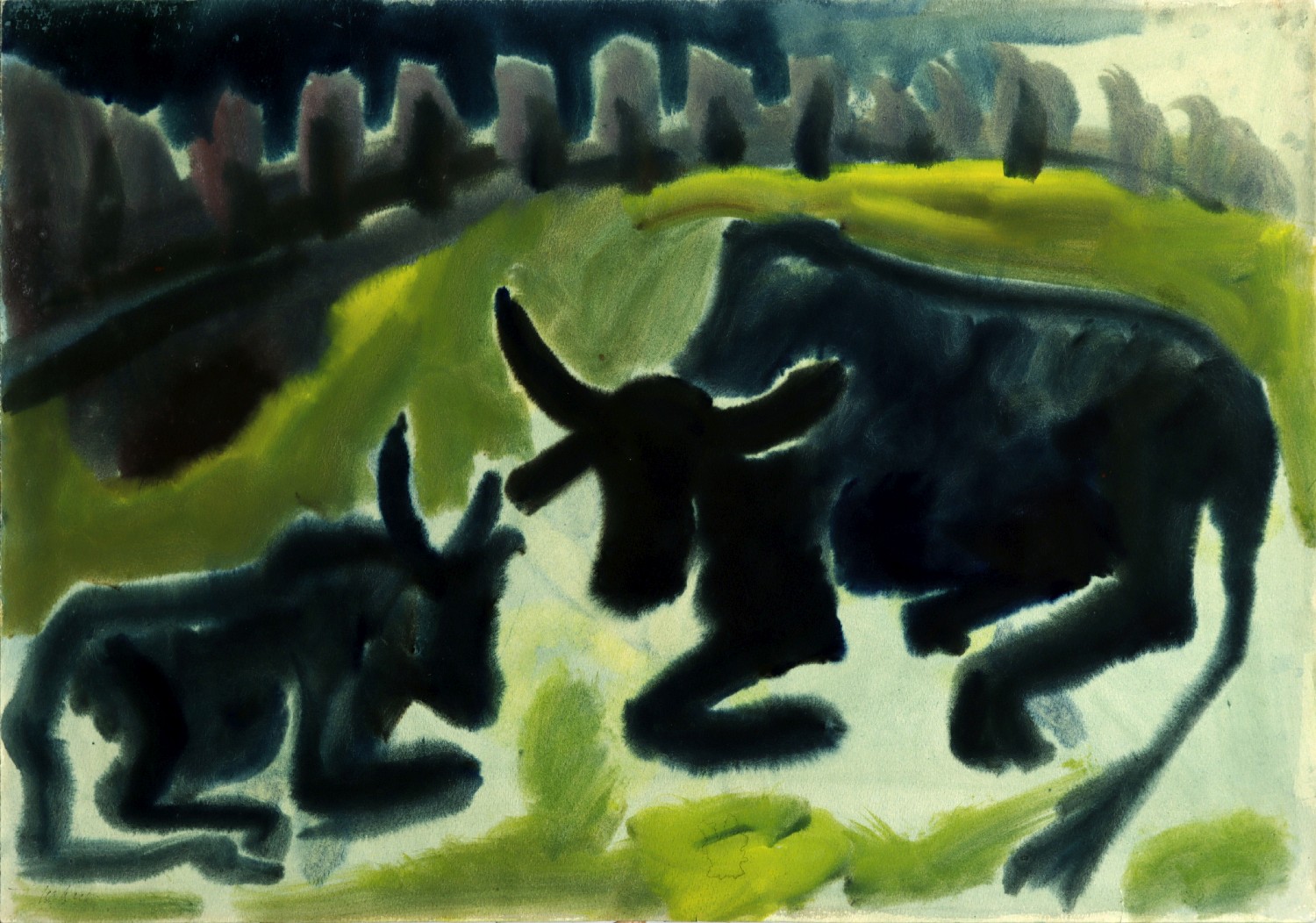 Heinz Tetzner, Rinder in Arena